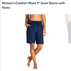 COPY - NWT Women’s Comfort Waist 9” Swim Shorts w…